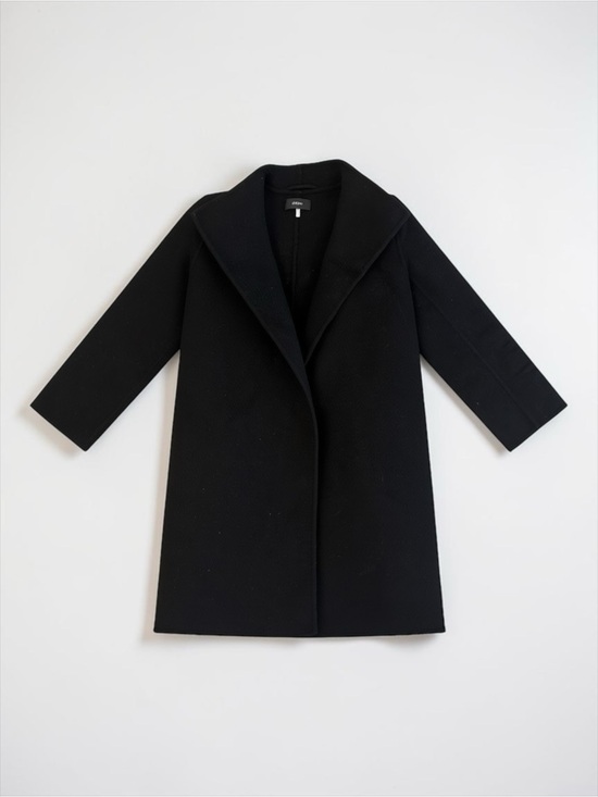 Joseph Jackets & Blazers - JOSEPH Black Wool Cashmere Coat Minimalist Long Coat Size 0 XS